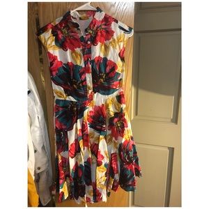 Flora collared dress